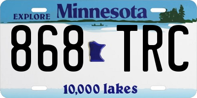 MN license plate 868TRC