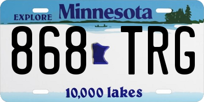 MN license plate 868TRG
