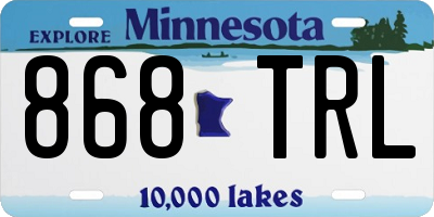 MN license plate 868TRL