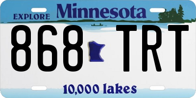 MN license plate 868TRT