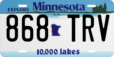 MN license plate 868TRV