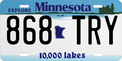 MN license plate 868TRY