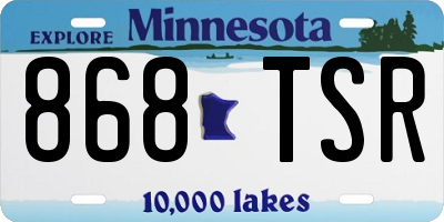MN license plate 868TSR