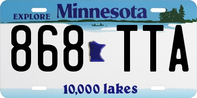 MN license plate 868TTA