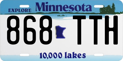 MN license plate 868TTH