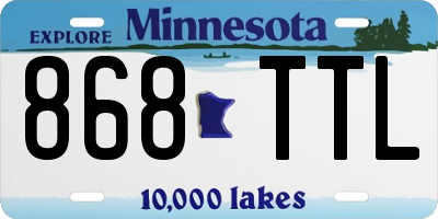 MN license plate 868TTL