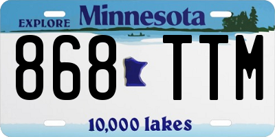 MN license plate 868TTM
