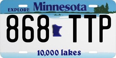 MN license plate 868TTP