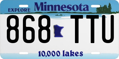 MN license plate 868TTU