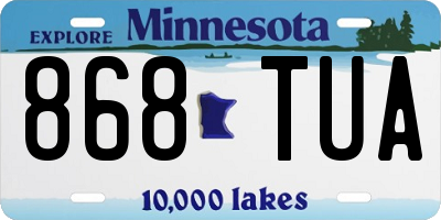 MN license plate 868TUA