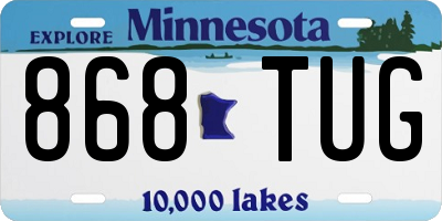 MN license plate 868TUG