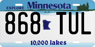 MN license plate 868TUL