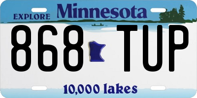 MN license plate 868TUP