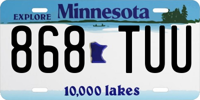 MN license plate 868TUU