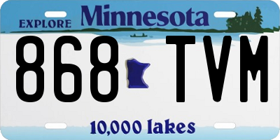 MN license plate 868TVM