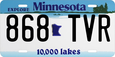 MN license plate 868TVR