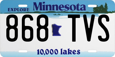MN license plate 868TVS