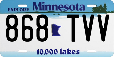 MN license plate 868TVV