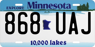 MN license plate 868UAJ