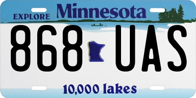 MN license plate 868UAS