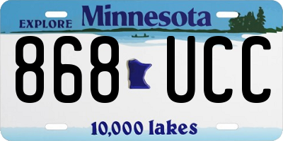 MN license plate 868UCC