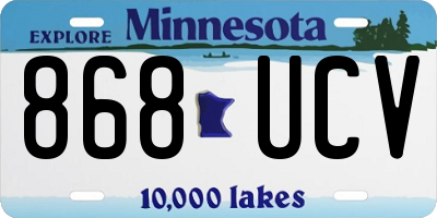 MN license plate 868UCV