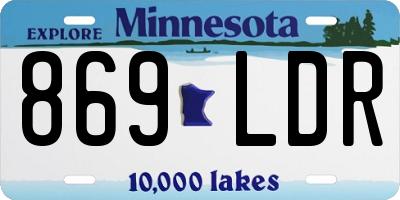 MN license plate 869LDR