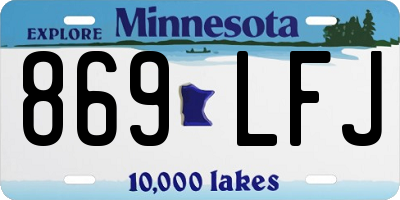 MN license plate 869LFJ