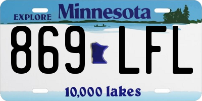 MN license plate 869LFL