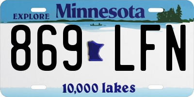 MN license plate 869LFN