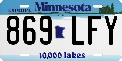 MN license plate 869LFY