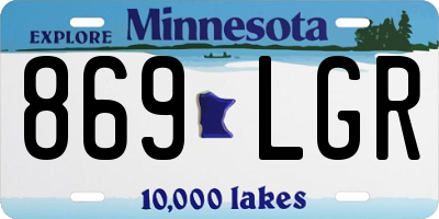 MN license plate 869LGR