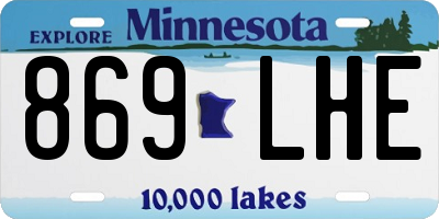 MN license plate 869LHE