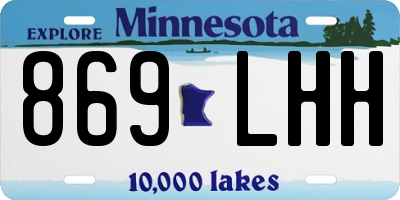 MN license plate 869LHH