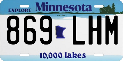 MN license plate 869LHM