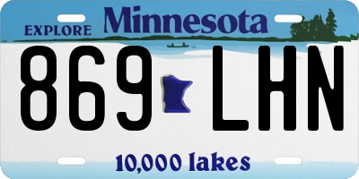 MN license plate 869LHN