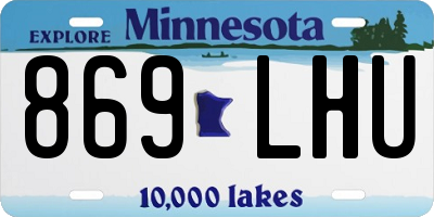 MN license plate 869LHU