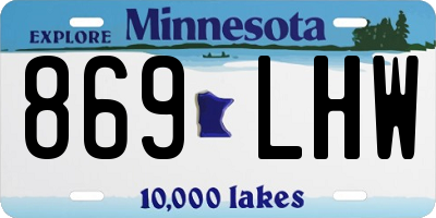 MN license plate 869LHW