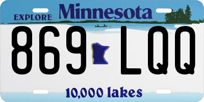 MN license plate 869LQQ