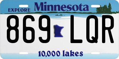 MN license plate 869LQR