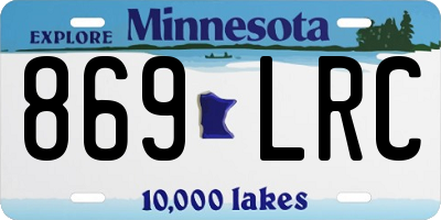 MN license plate 869LRC