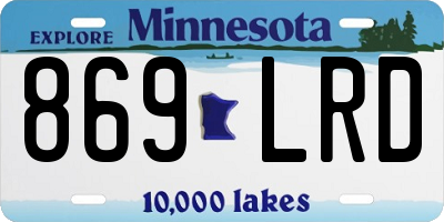MN license plate 869LRD