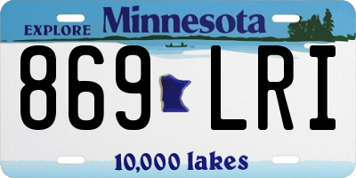 MN license plate 869LRI