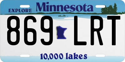 MN license plate 869LRT