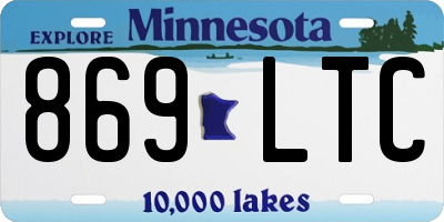 MN license plate 869LTC