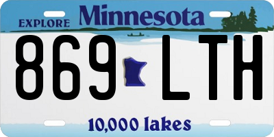 MN license plate 869LTH