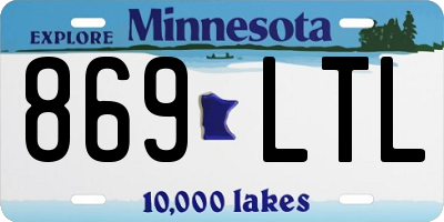 MN license plate 869LTL