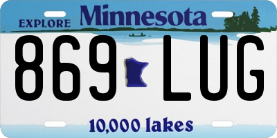 MN license plate 869LUG