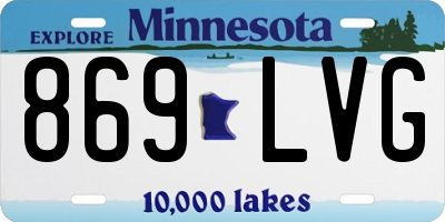 MN license plate 869LVG