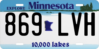 MN license plate 869LVH